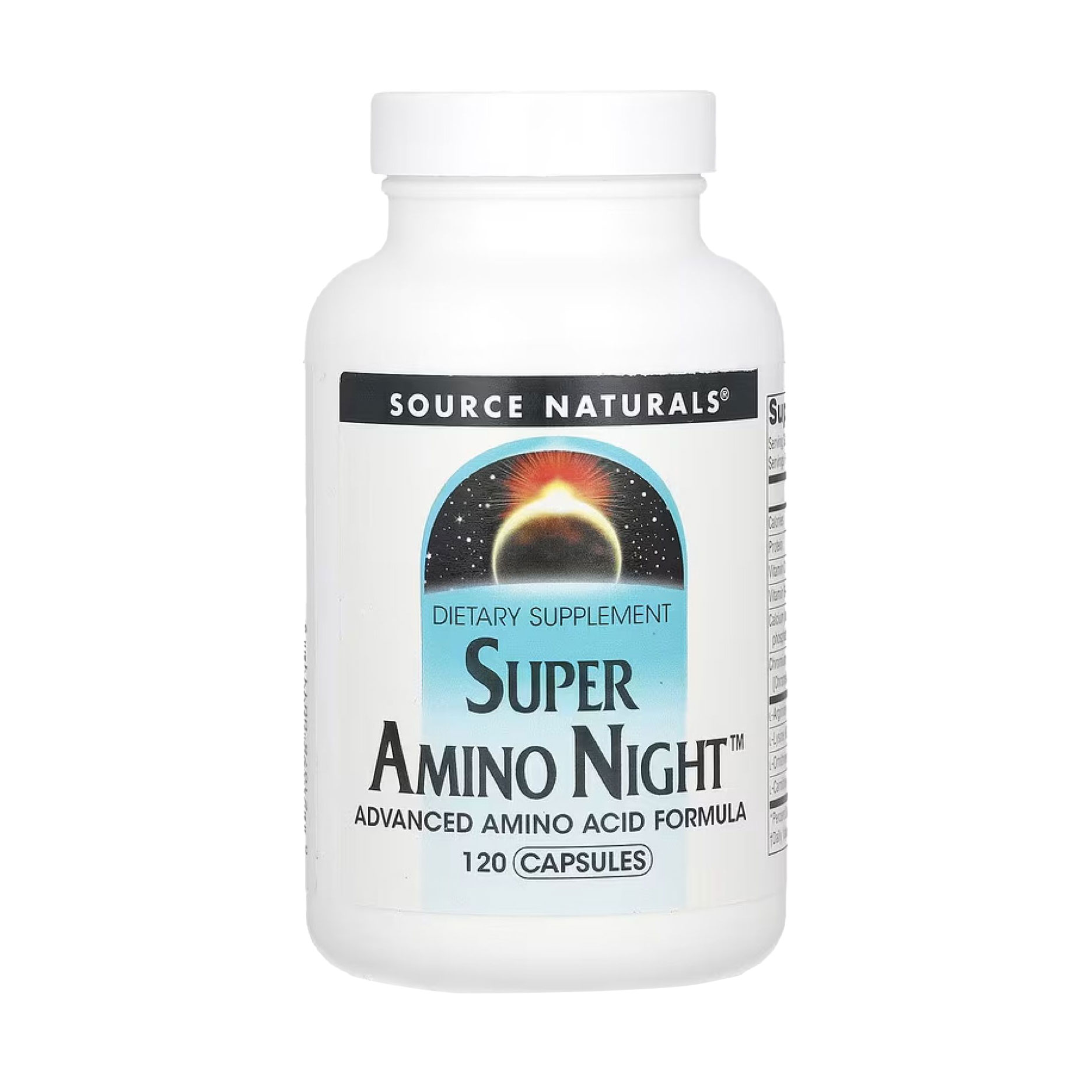 Амінокислотний комплекс для сну Source Naturals Super Amino Night, 120 капсул